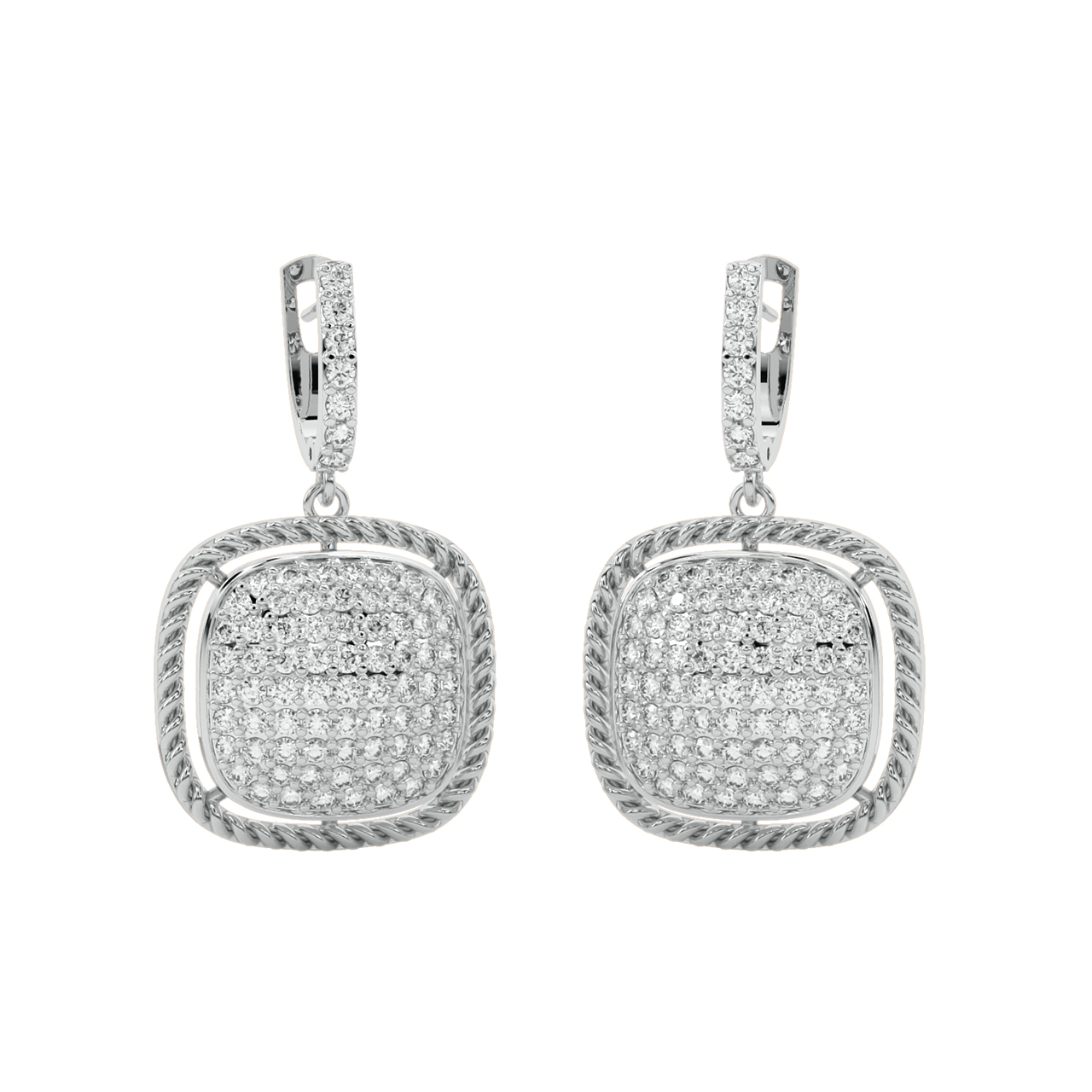 Oles Round Diamond Earrings